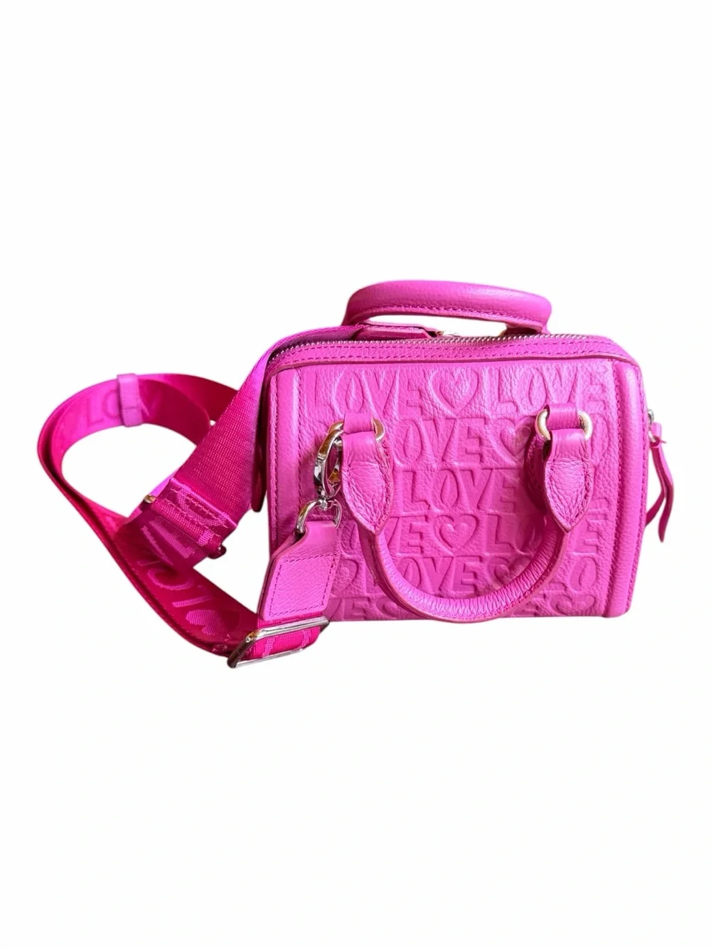 NWOT Brighton Mini‎ Bubblegum Pink Leather Deeply In Love Satchel G090061